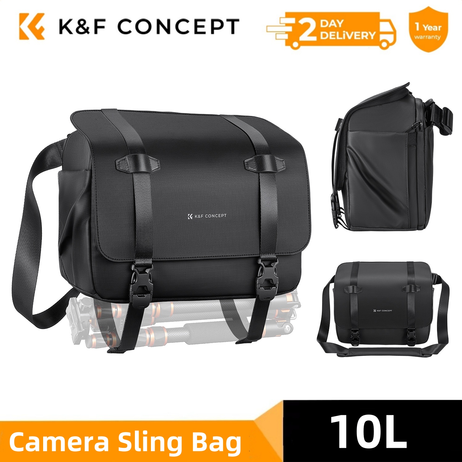 Rain Cover Backpack - K&F CONCEPT 10L Camera Sling Bag