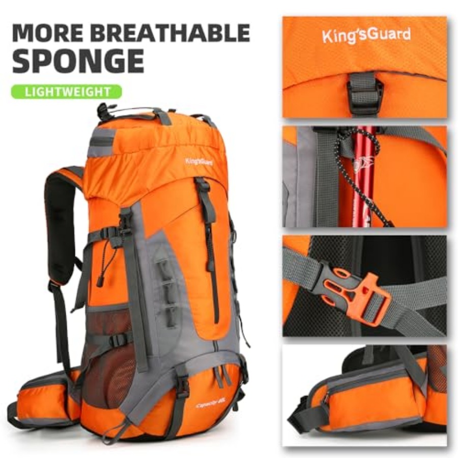 60L Hiking Backpack for Men an - Rain Cover Backpack avis et prix