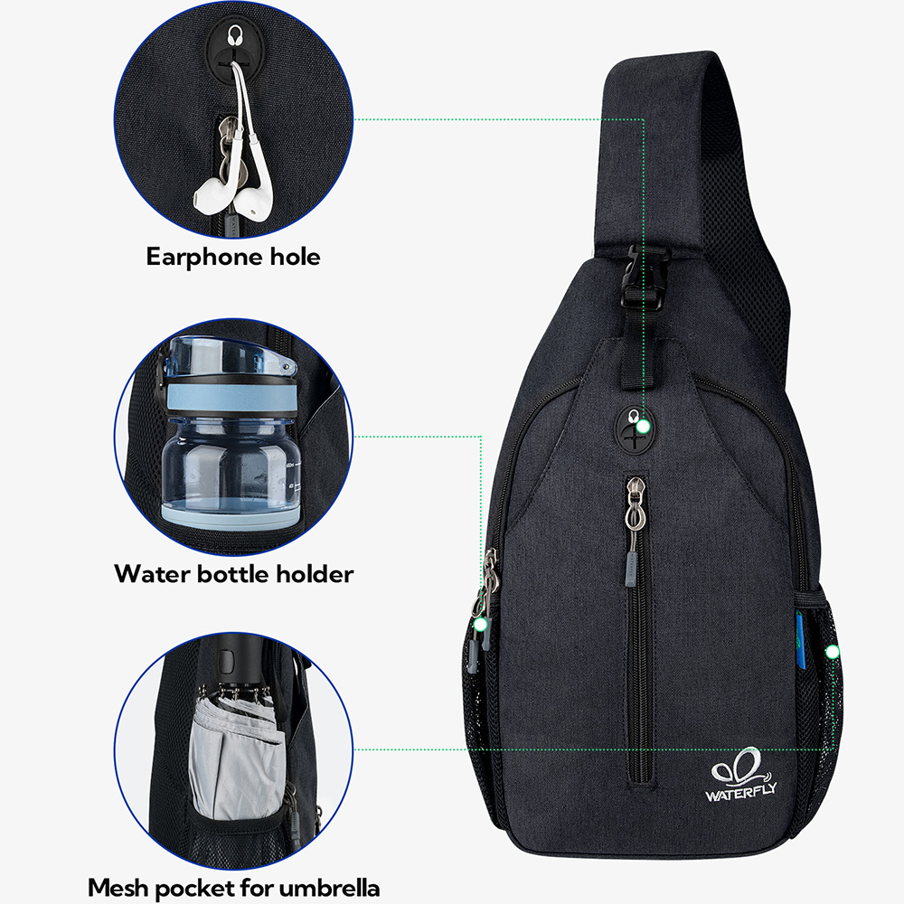 WATERFLY Crossbody Sling Bag C - Sling Backpack Shoulder avis et prix