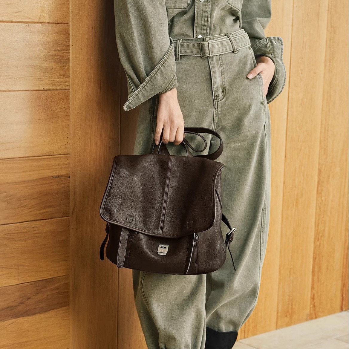 Personalized Waxed Canvas Mess - Business Backpack Brief avis et prix