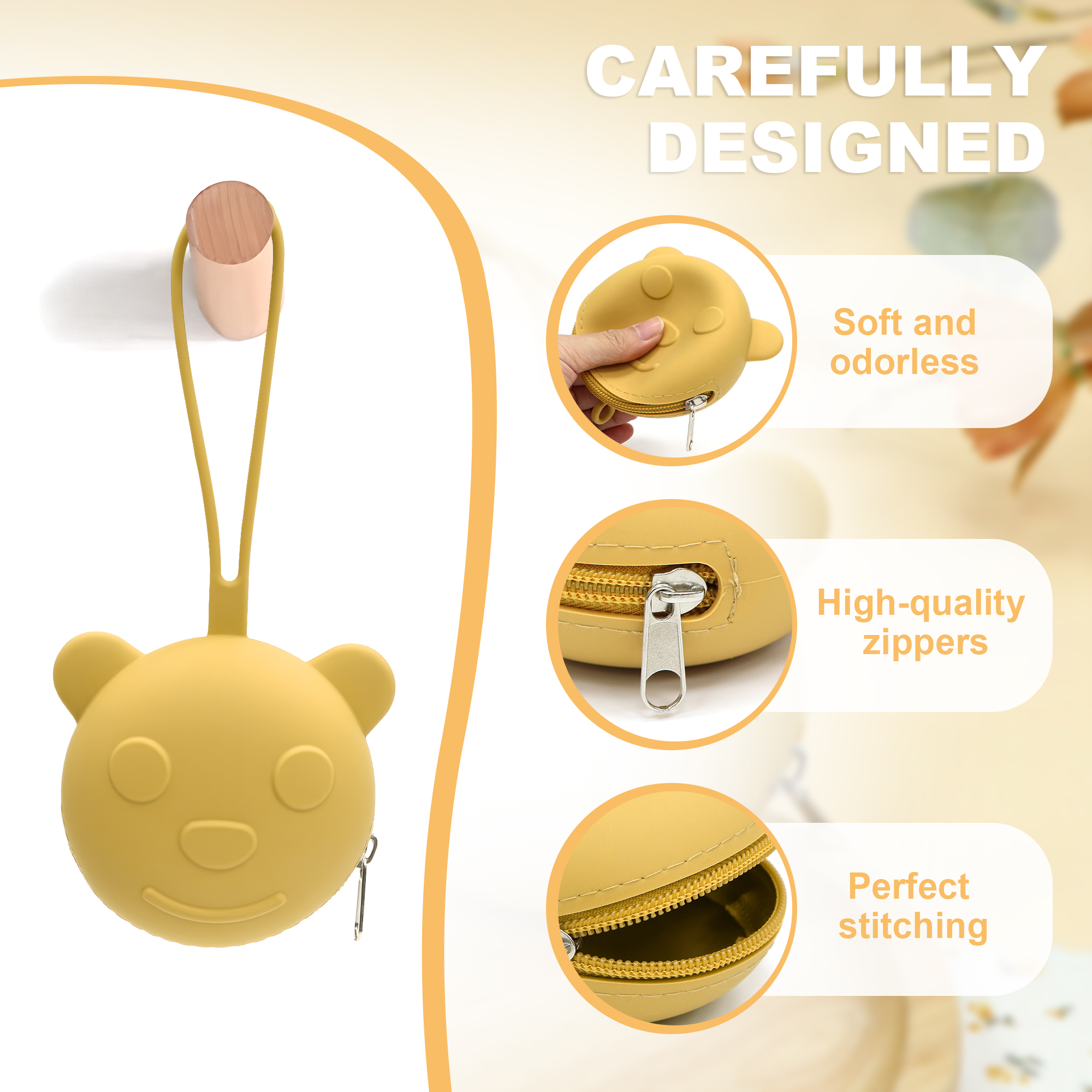 Portable silicone pacifier bag - Backpack Diaper Bag avis et prix