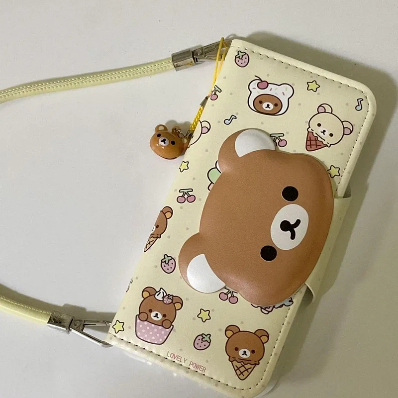 Rilakkuma Cute Cartoon Flip Le - Mini Backpack Purse avis et prix