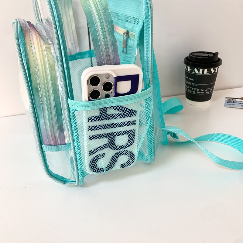 PVC Transparent Zipper Large C - Fashion Backpack Women avis et prix