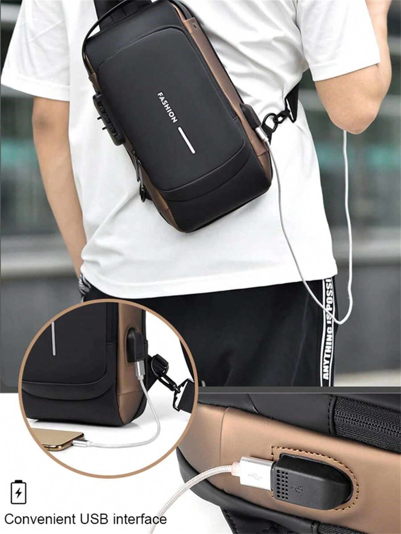 Men's Bags Shoulder Messenger  - Sling Backpack Shoulder avis et prix