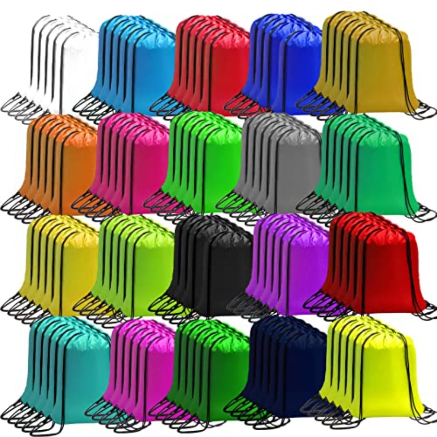 100 Pack Drawstring Bags Bulk, - Drawstring Gym Bag avis et prix