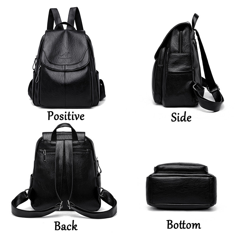 9 Color Women Soft Leather Bac - Leather Backpack Vintage avis et prix
