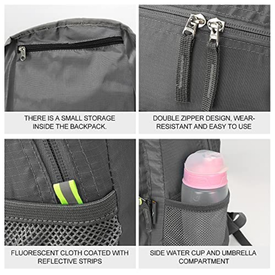 INOXTO 20L Lightweight Hiking  - Foldable Backpack Small avis et prix