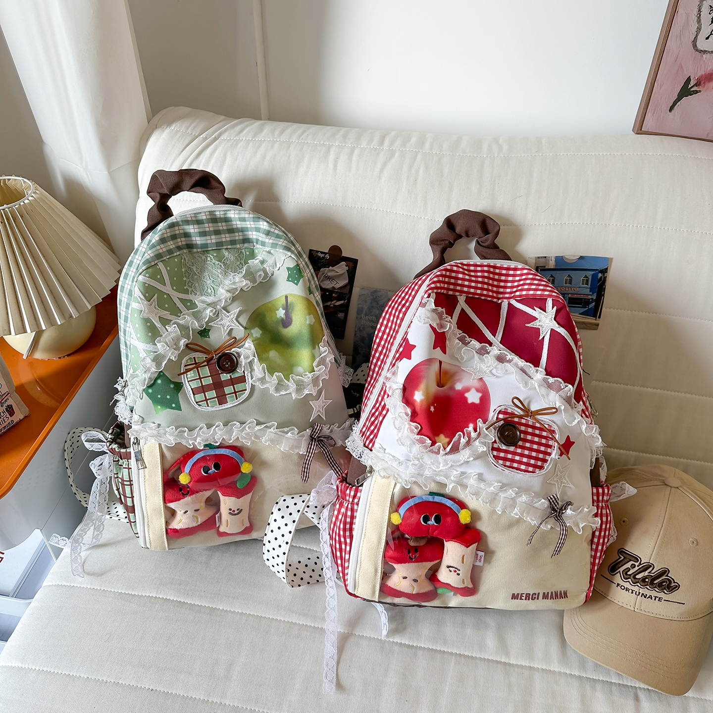 Colorful Backpack for College  - Canvas Backpack Casual avis et prix