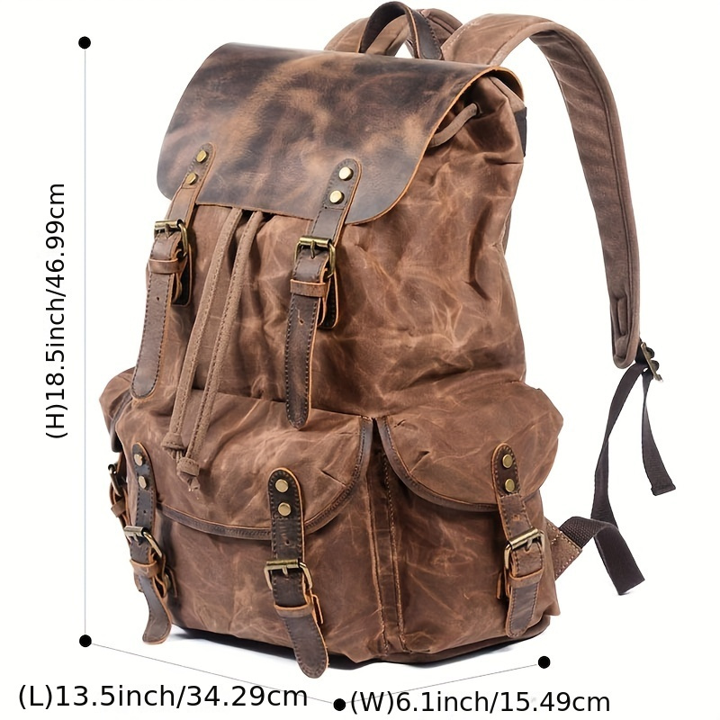 Vintage Men'S Leather Backpack - Leather Backpack Vintage avis et prix