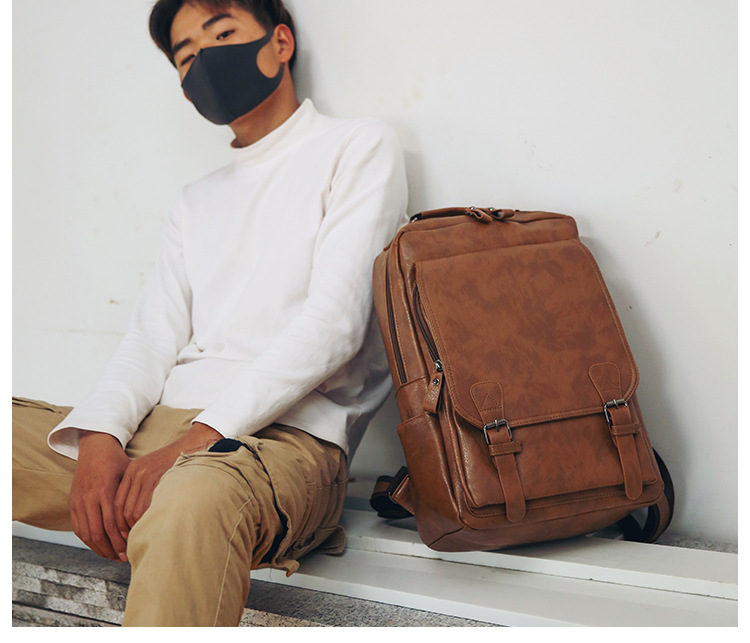 Custom Logo Pu Backpack For Me - Business Backpack Brief avis et prix