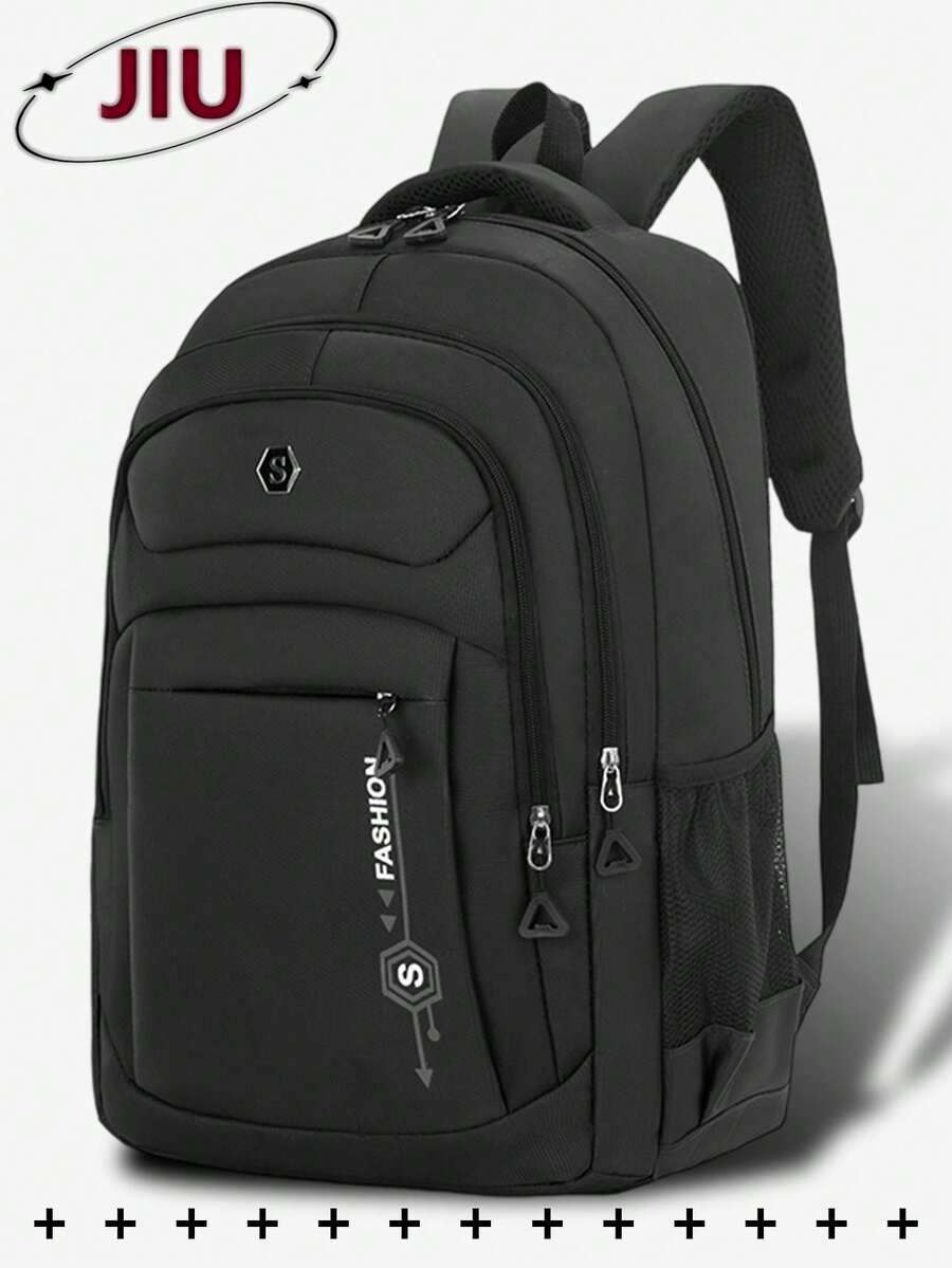 Multi-Compartment Letter Print - Laptop Backpack 15.6 avis et prix