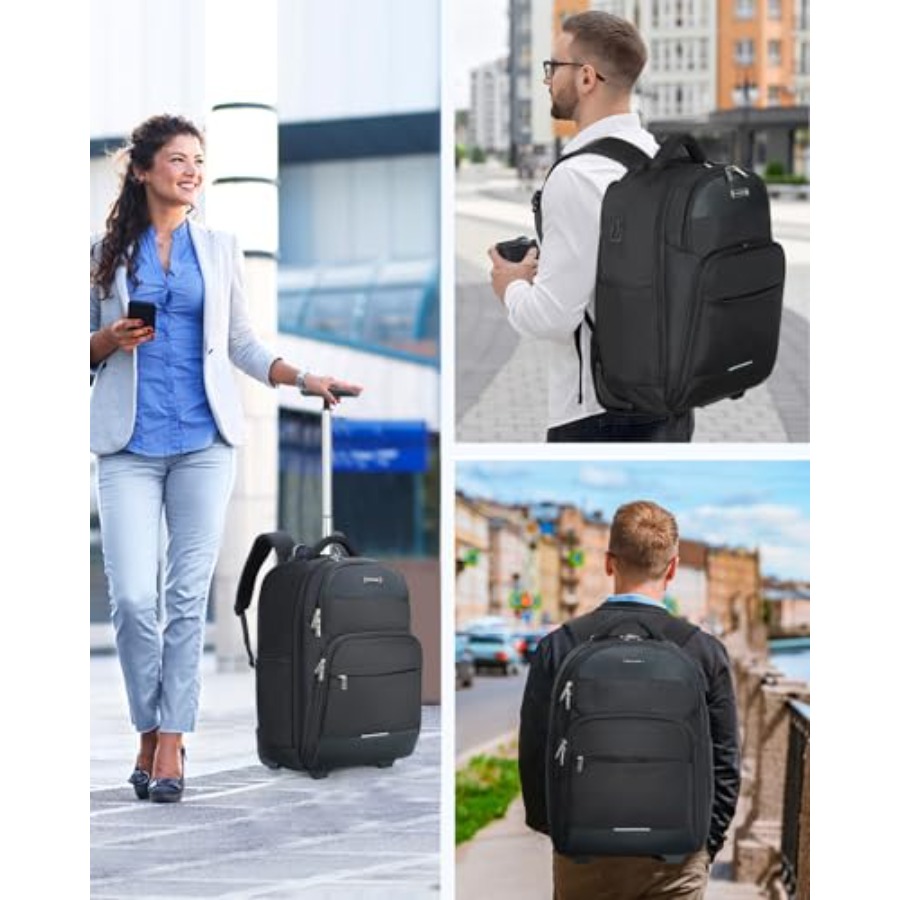 Rolling Backpack 30L Travel La - Laptop Backpack 15.6 avis et prix