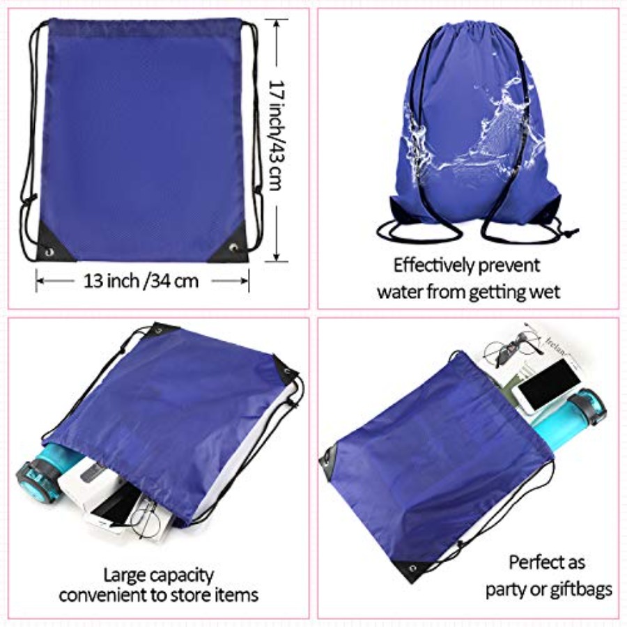 60 Pieces Drawstring Backpack  - Drawstring Gym Bag avis et prix