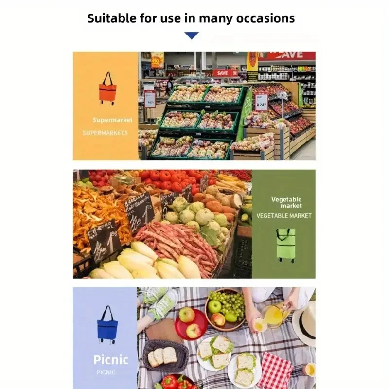 Foldable Portable Shopping Car - Foldable Backpack Small avis et prix