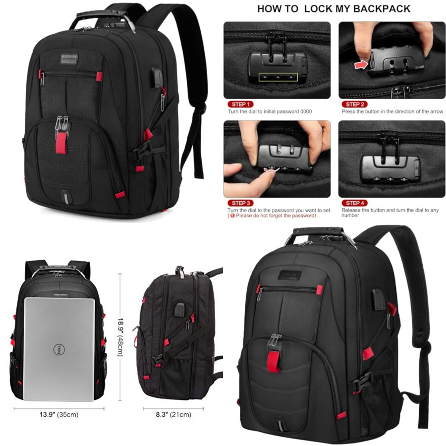 Laptop Backpack for Men Women, - Travel Backpack Anti Theft avis et prix