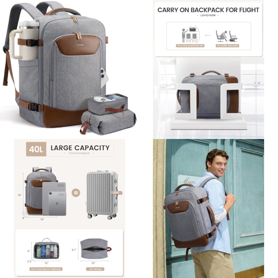 40L Travel Backpack for Women  - Laptop Backpack 15.6 avis et prix