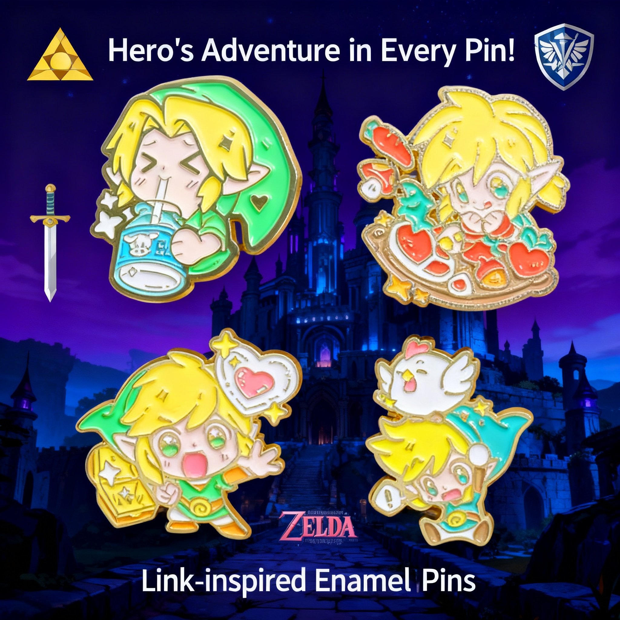 Adventure Game Badges Enamel P - Fashion Backpack Women avis et prix