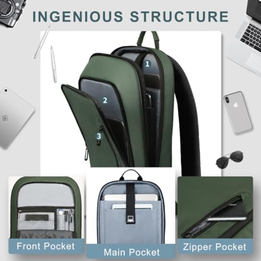 Backpack for Men Business Slim - Travel Backpack Anti Theft avis et prix