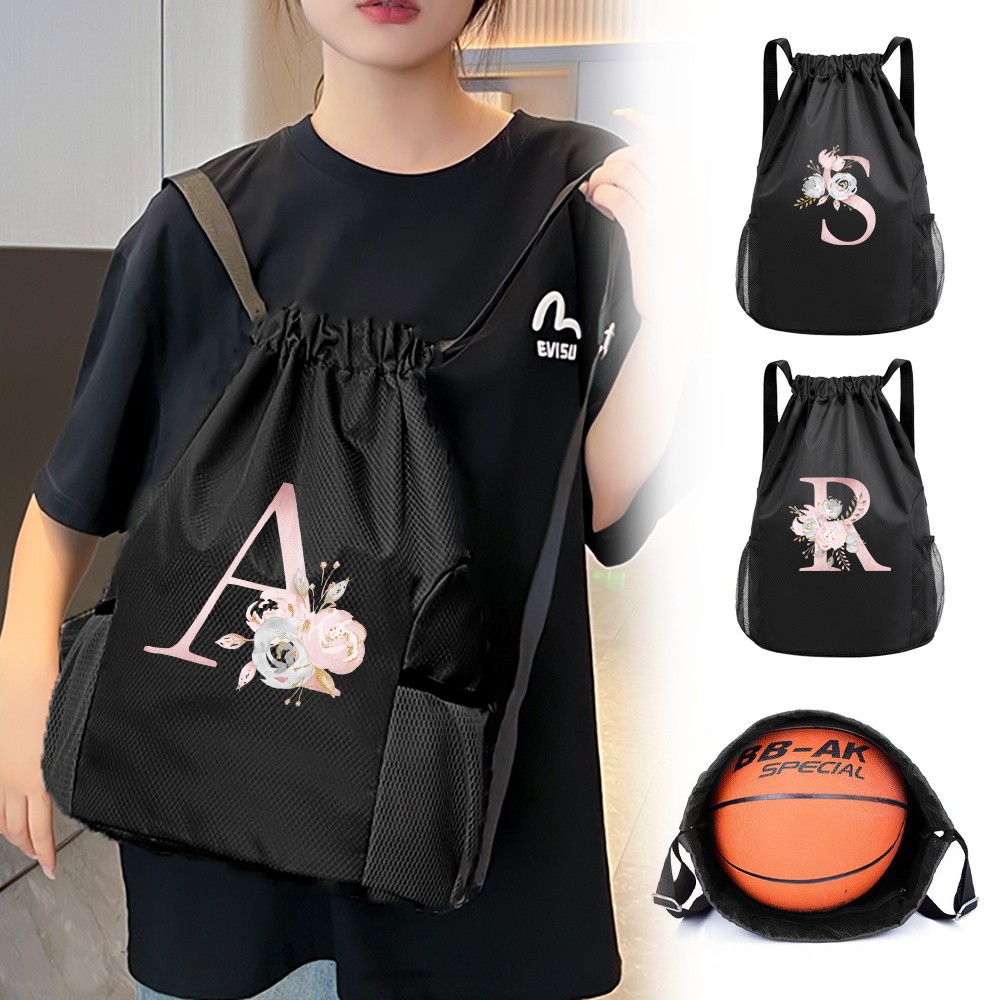 Black drawstring bag, gym back - Drawstring Gym Bag avis et prix