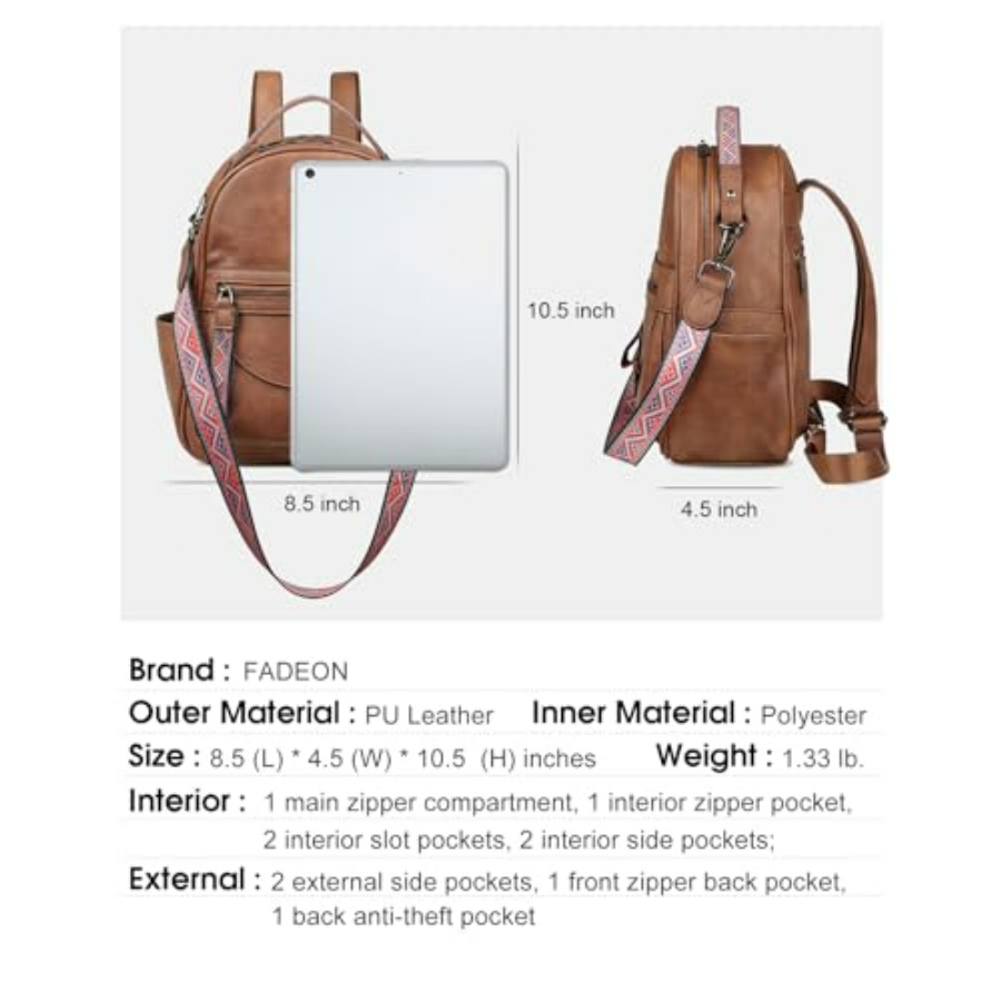 Mini Backpack Purse for Women, - Mini Backpack Purse avis et prix