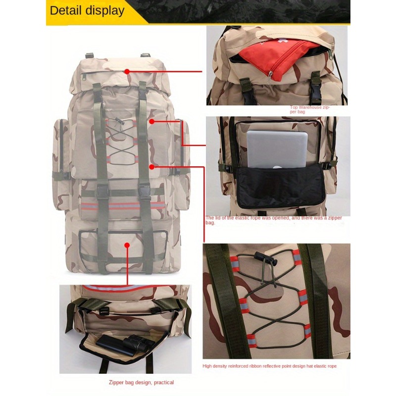 Large Capacity Outdoor Tactica - Rucksack Military Style avis et prix