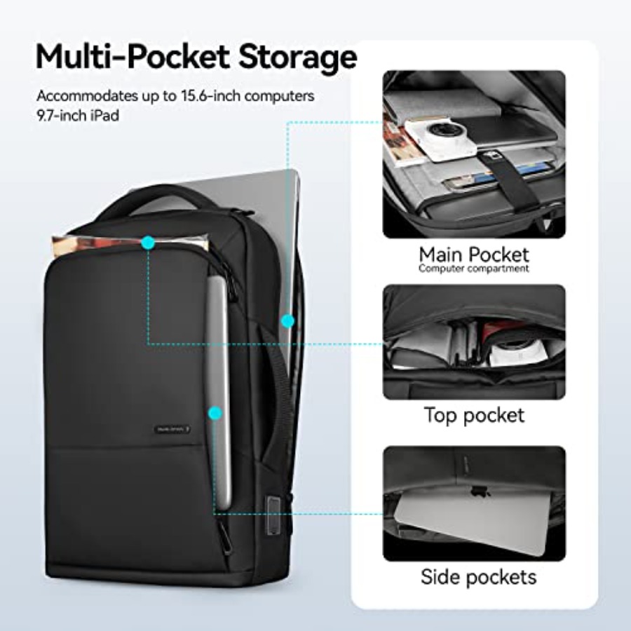 Slim Laptop Backpack for Men,  - Laptop Backpack 15.6 avis et prix
