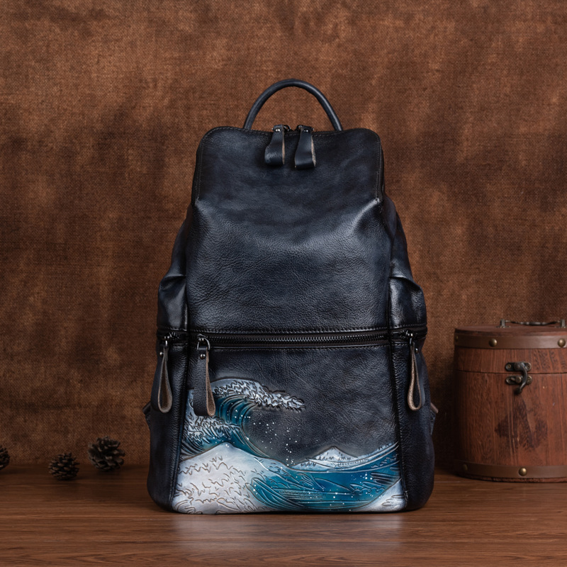 Genuine Real Soft Leather Wome - Leather Backpack Vintage avis et prix