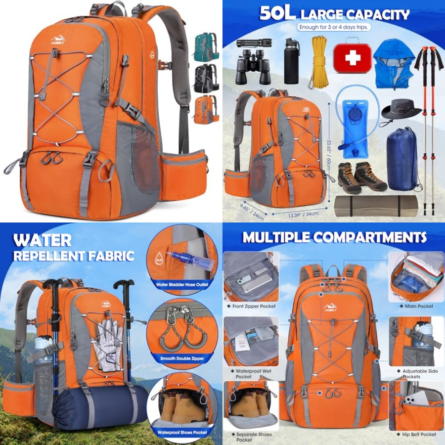 50L Hiking Backpack Waterproof - Hiking Backpack Waterproof avis et prix
