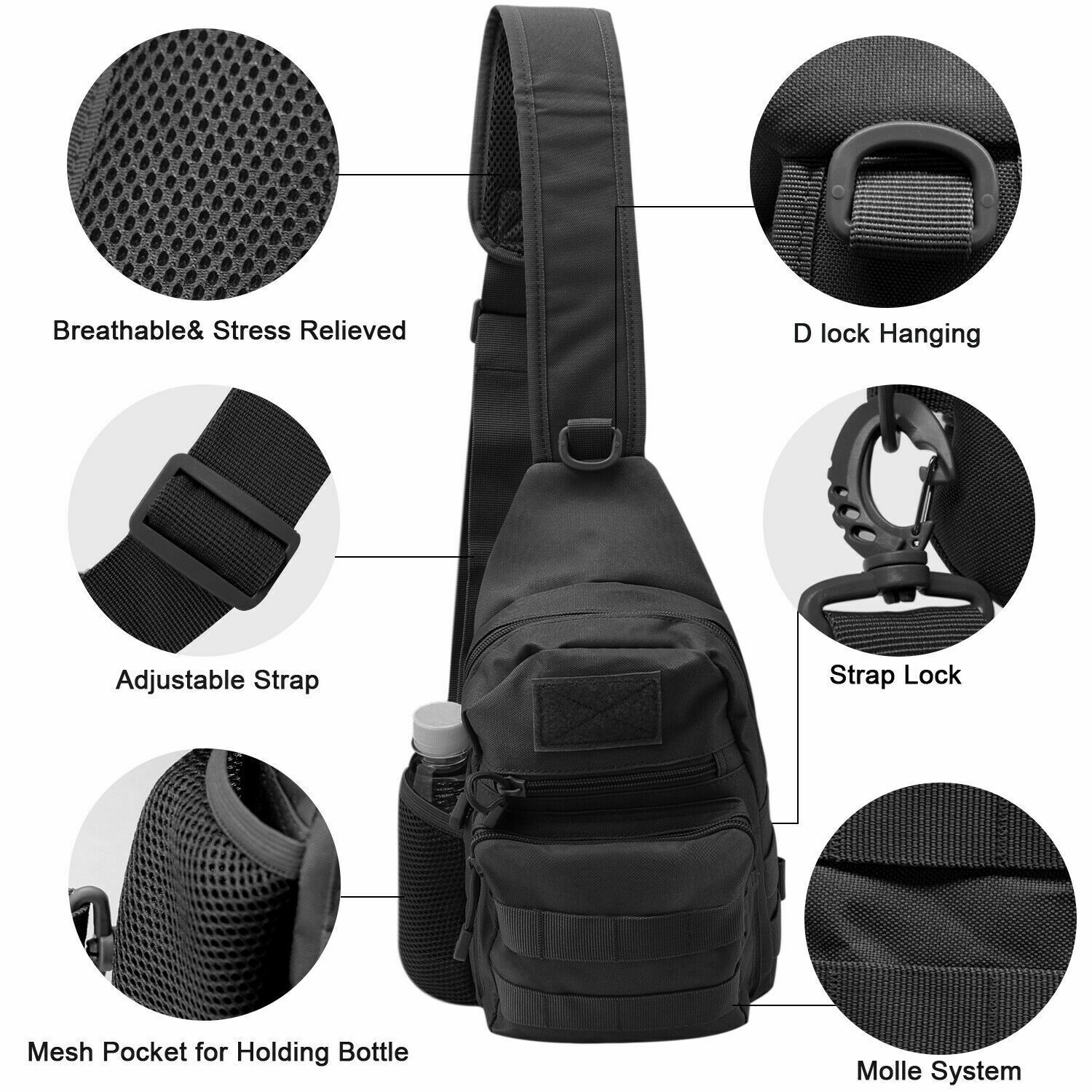 Tactical Sling Crossbody Backp - Sling Backpack Shoulder avis et prix